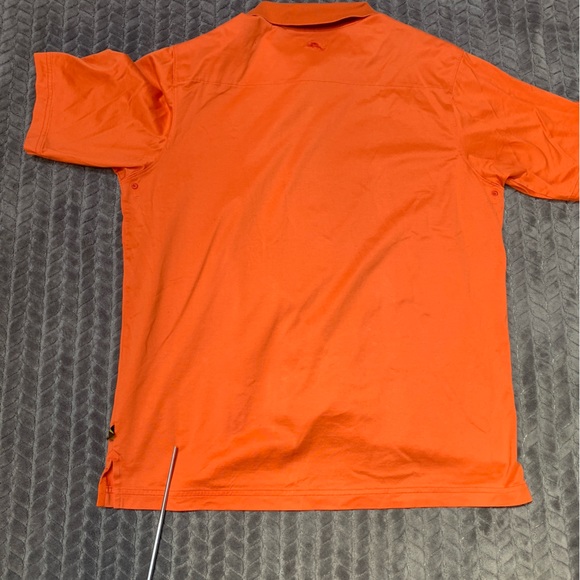Tommy Bahama Golf Shirt Mens Large Orange Polo Breathable Golfer Fishing Boating - Picture 9 of 12